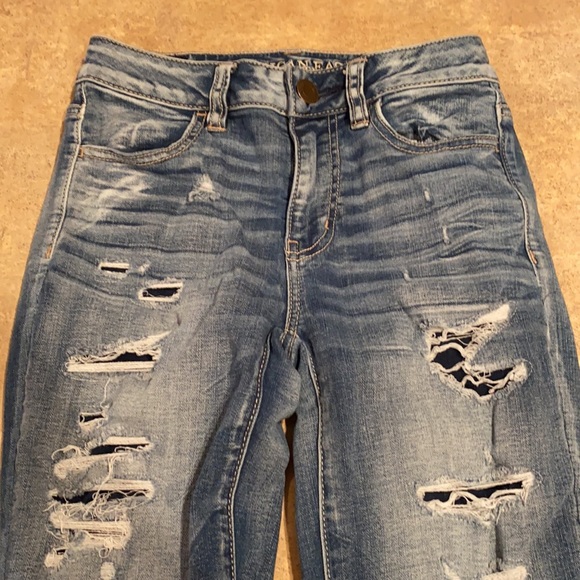 Women’s American Eagle cropped jegging size 0 - Picture 3 of 7